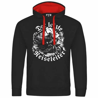deinshirt Kapuzenpullover Der letzte Reiseleiter Mit Print Motiv Rot/Schwarz/Rosa