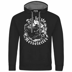 deinshirt Kapuzenpullover Der letzte Reiseleiter Mit Print Motiv Schwarz/Rosa