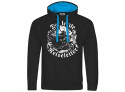 deinshirt Kapuzenpullover Der letzte Reiseleiter Mit Print Motiv Dunkelblau/Blau/Schwarz