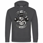 deinshirt Kapuzenpullover Herren Walk the line Dunkelgrau/Grau/Hellgrau/Schwarz