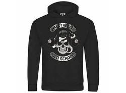 deinshirt Kapuzenpullover Herren Walk the line Schwarz/Grau