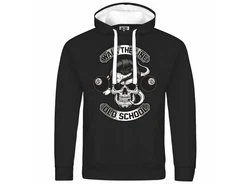 deinshirt Kapuzenpullover Herren Walk the line Schwarz/Beige