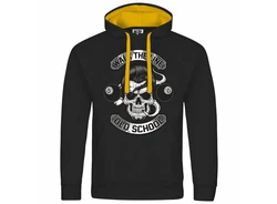 deinshirt Kapuzenpullover Herren Walk the line Schwarz/Beige/Gelb/Gold