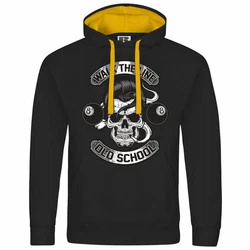 deinshirt Kapuzenpullover Herren Walk the line Schwarz/Beige/Gelb/Gold