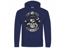 deinshirt Kapuzenpullover Herren Walk the line Dunkelblau/Blau
