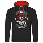 deinshirt Kapuzenpullover Herren Walk the line Schwarz/Rot/Beige