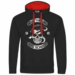 deinshirt Kapuzenpullover Herren Walk the line Schwarz/Rot/Beige