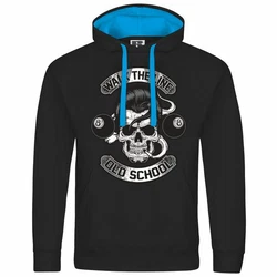 deinshirt Kapuzenpullover Herren Walk the line Schwarz/Beige