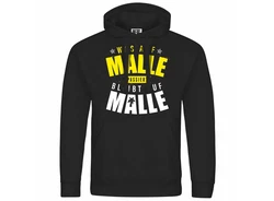 deinshirt Kapuzenpullover Was auf Malle passiert Gelb/Braun