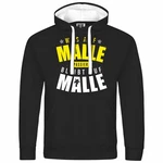 deinshirt Kapuzenpullover Was auf Malle passiert Gelb/Braun