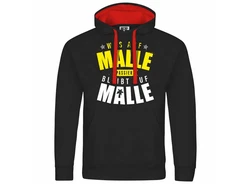 deinshirt Kapuzenpullover Was auf Malle passiert Gelb/Braun/Mintgrün/Grau
