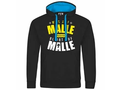 deinshirt Kapuzenpullover Was auf Malle passiert Braun/Gelb/Mintgrün