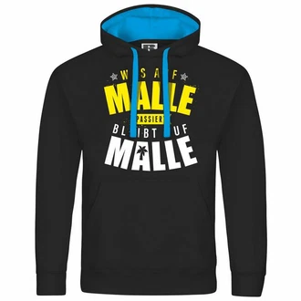 deinshirt Kapuzenpullover Was auf Malle passiert Braun/Gelb/Mintgrün deinshirt Kapuzenpullover Was auf Malle passiert Braun/Gelb/Mintgrün