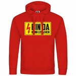 deinshirt Kapuzenpullover Bin da kann losgehen Rot deinshirt Kapuzenpullover Bin da kann losgehen Rot