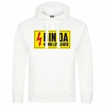 deinshirt Kapuzenpullover Bin da kann losgehen Weiß