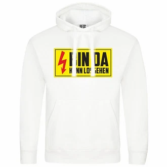 deinshirt Kapuzenpullover Bin da kann losgehen Weiß