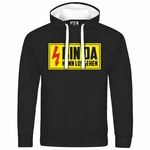 deinshirt Kapuzenpullover Bin da kann losgehen Schwarz/Weiß deinshirt Kapuzenpullover Bin da kann losgehen Schwarz/Weiß