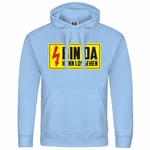 deinshirt Kapuzenpullover Bin da kann losgehen Hellblau/Türkis/Blau deinshirt Kapuzenpullover Bin da kann losgehen Hellblau/Türkis/Blau