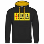 deinshirt Kapuzenpullover Bin da kann losgehen Schwarz/Gelb/Rot deinshirt Kapuzenpullover Bin da kann losgehen Schwarz/Gelb/Rot