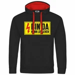 deinshirt Kapuzenpullover Bin da kann losgehen Rot/Schwarz deinshirt Kapuzenpullover Bin da kann losgehen Rot/Schwarz