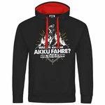 deinshirt Kapuzenpullover Warum ich ohne Akku fahre - weil ich es kann Rot