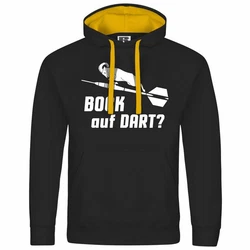 deinshirt Kapuzenpullover Bock auf Dart Braun/Schwarz/Dunkelgrau/Rot/Hellblau