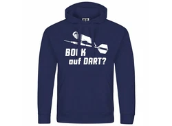 deinshirt Kapuzenpullover Bock auf Dart Blau/Dunkelblau/Hellblau