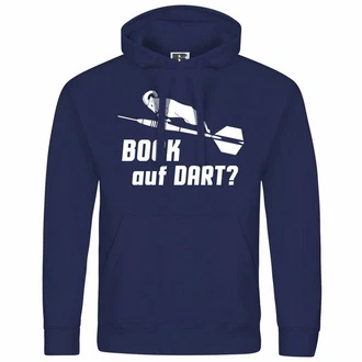 deinshirt Kapuzenpullover Bock auf Dart Blau/Dunkelblau/Hellblau