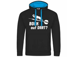 deinshirt Kapuzenpullover Bock auf Dart Blau/Hellblau/Braun/Schwarz