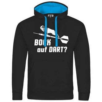 deinshirt Kapuzenpullover Bock auf Dart Blau/Hellblau/Braun/Schwarz