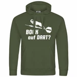 deinshirt Kapuzenpullover Bock auf Dart Dunkelgrün deinshirt Kapuzenpullover Bock auf Dart Dunkelgrün