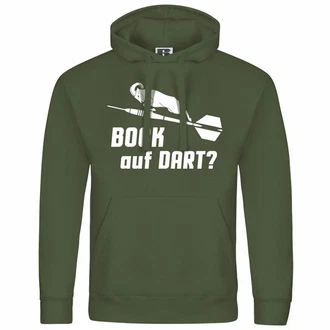 deinshirt Kapuzenpullover Bock auf Dart Dunkelgrün