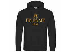 deinshirt Kapuzenpullover Champagner Dit Mit Print Motiv Champagner