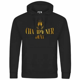 Kapuzenpullover Herren Kapuzenpullover Champagner Dit Mit Print Motiv, Grafik
