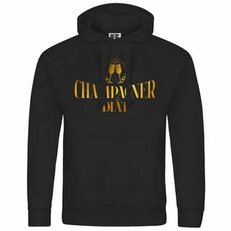 deinshirt Kapuzenpullover Champagner Dit Mit Print Motiv Champagner