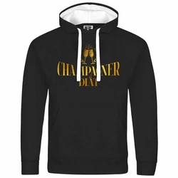 deinshirt Kapuzenpullover Champagner Dit Mit Print Motiv Champagner