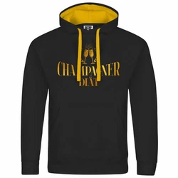 deinshirt Kapuzenpullover Champagner Dit Mit Print Motiv Gelb/Rot/Dunkelblau/Braun/Schwarz