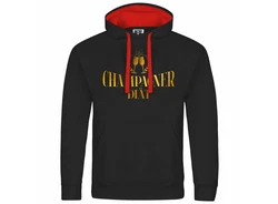 deinshirt Kapuzenpullover Champagner Dit Mit Print Motiv Rot/Dunkelrot