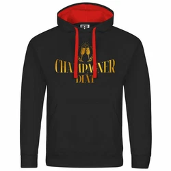 deinshirt Kapuzenpullover Champagner Dit Mit Print Motiv Rot/Dunkelrot
