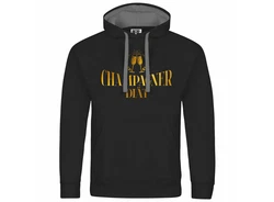 deinshirt Kapuzenpullover Champagner Dit Mit Print Motiv Champagner