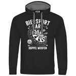 deinshirt Kapuzenpullover Herren Biersport Dart Dunkelgrau/Schwarz/Braun/Beige deinshirt Kapuzenpullover Herren Biersport Dart Dunkelgrau/Schwarz/Braun/Beige