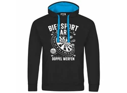 deinshirt Kapuzenpullover Herren Biersport Dart Hellblau/Dunkelgrau/Braun/Blau/Dunkelblau/Schwarz