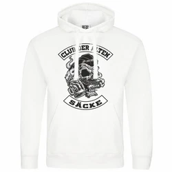 deinshirt Kapuzenpullover Club der alten Scke Grün/Grau/Gelb/Weiß