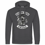 deinshirt Kapuzenpullover Club der alten Scke Schwarz/Dunkelgrau/Grau