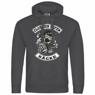 deinshirt Kapuzenpullover Club der alten Scke Schwarz/Dunkelgrau/Grau