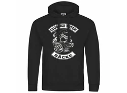 deinshirt Kapuzenpullover Club der alten Scke Schwarz