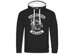 deinshirt Kapuzenpullover Club der alten Scke Schwarz