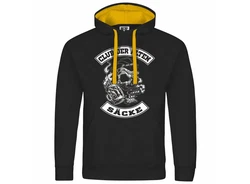 deinshirt Kapuzenpullover Club der alten Scke Schwarz/Gelb