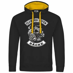 deinshirt Kapuzenpullover Club der alten Scke Schwarz/Gelb