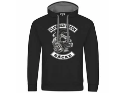 deinshirt Kapuzenpullover Club der alten Scke Schwarz